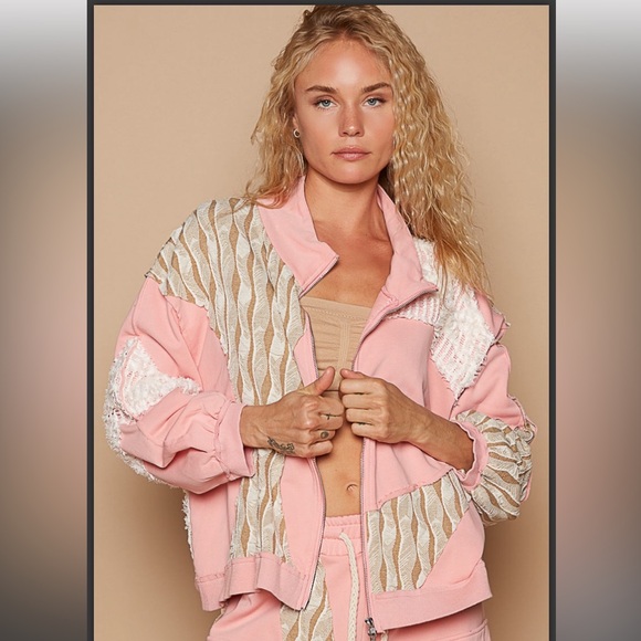 113 ❤️ POL Roomy fit wavy patch jacket and pant set - Picture 5 of 10